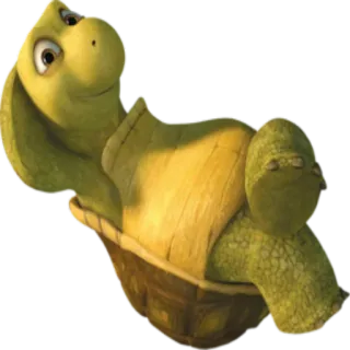 😌 turtle, relaxed, animated, animal telegram sticker