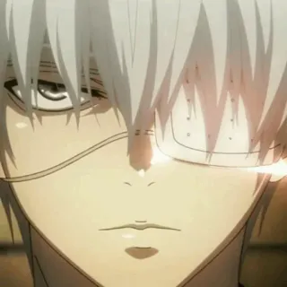 🔥 Ken Kaneki Tokyo Ghoul 애니메이션, 구울, 카네키, 도쿄 구울, 만화, 캐릭터 telegram sticker