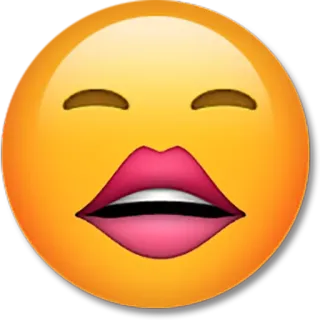💋 Emoji, Rosto, Beijo, Lábios telegram sticker