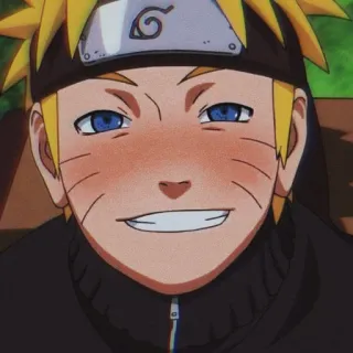 ☺ Naruto Anime, Manga, Personaje, Naruto Uzumaki, Ninja, Sonriendo, Lindo telegram sticker