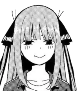 😏 Nino Nakano The Quintessential Quintuplets Anime, Manga, Gadis, Karakter, Tersenyum whatsapp sticker