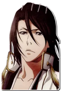 😕 Byakuya Kuchiki Bleach Anime, Mangá, Personagem, Bleach, Byakuya Kuchiki whatsapp sticker