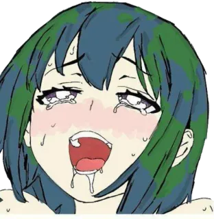 😍 Anime, Terra, Planeta, Personificação, Rosto, Chorando, Expressão telegram sticker