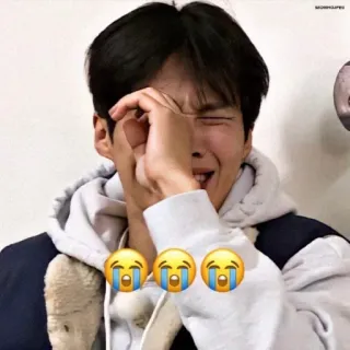 😭 pleurer, triste, contrarié, visage, emoji telegram sticker