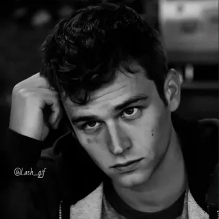 ▪️ @Lash_gif portret, man, zwart-wit, acteur telegram sticker