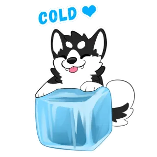 Husky Pack telegram stickers