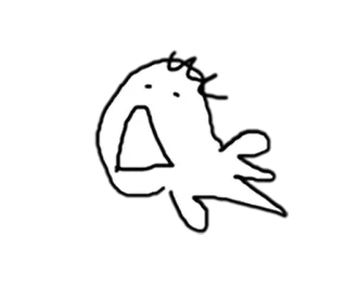 😯 abstrakt, monster, cartoon, lustig, kritzelei, zeichnung whatsapp sticker