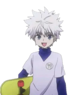 😃 Killua Hunter x Hunter アニメ, キャラクター, キルア, Hunter x Hunter, カートゥーン telegram sticker