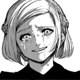 😭 อนิเมะ, ร้องไห้, เศร้า, มังงะ, น้ำตา, ผู้หญิง telegram sticker
