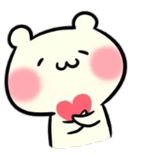💓 bear, heart, cute, kawaii, animal, love telegram sticker