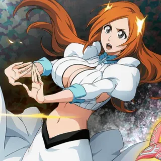 😠 Orihime Inoue Bleach anime, orihime inoue, bleach, character, manga telegram sticker