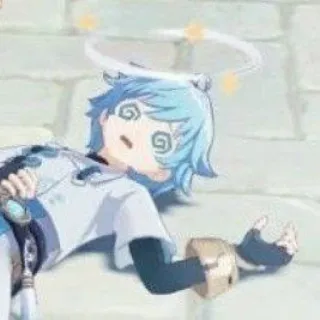 🤯 Chongyun Genshin Impact chongyun, genshin impact, anime, video game, dizzy, exhausted telegram sticker