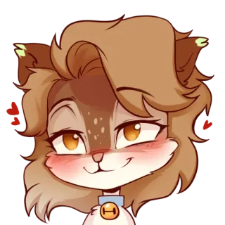 🥰 cat, animal, cartoon, cute, hearts, flirty, animated telegram sticker