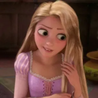🌻 Rapunzel Tangled kartun, putri, disney, animasi, rambut panjang telegram sticker