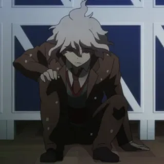 🤕 Nagito Komaeda Danganronpa anime, danganronpa, nagito komaeda, character telegram sticker