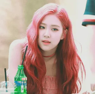 🌋 Rose Rose, певица, K-pop, рыжие волосы, женщина, знаменитость telegram sticker