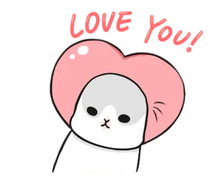 😊 Happy Valentine foca, corazón, lindo, San Valentín, animal telegram sticker