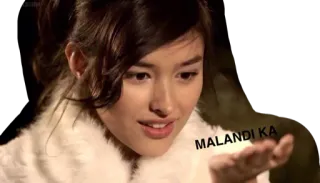😫 MALANDI KA woman, tagalog, girl, expression, portrait whatsapp sticker