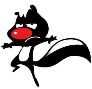 🍅 скунс, мультфильм, животное telegram sticker