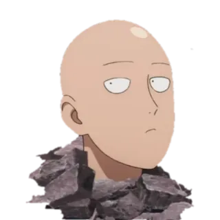 👀 Saitama One-Punch Man Saitama, One-Punch Man, anime, manga, hero, bald telegram sticker
