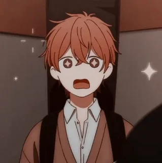 🎸 anime, cartoon, shocked, portrait telegram sticker