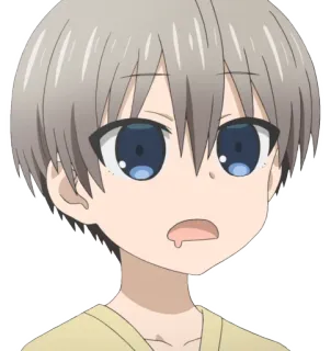 🤤 Uzaki Hana Uzaki-chan Wants to Hang Out! Аниме, Девушка, Узаки, Милая, Смешная, Манга, Лицо telegram sticker
