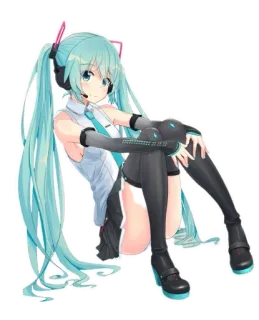 😊 Hatsune Miku Anime, Chica, Vocaloid, Hatsune Miku, Música, Personaje telegram sticker