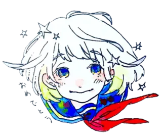 😃 cô gái anime, hoạt hình, minh họa, dễ thương, nhân vật, kawaii telegram sticker