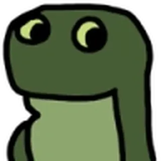 😐 Dibujos animados, Animal, Reptil, Simple, Mono whatsapp sticker