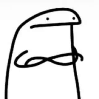 💗 boneco palito, braços cruzados, meme, minimalista, desenho animado whatsapp sticker
