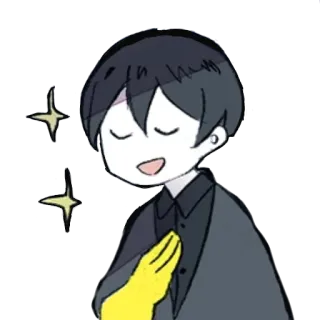 ✨ Chibi, Anime, Berkilau, Lucu, Karakter, Berkilau whatsapp sticker