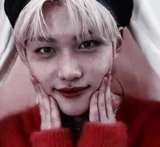 😈 Felix Felix, K-pop, Stray Kids, chanteur, portrait, idole whatsapp sticker