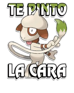 ☄ TE PINTO LA CARA pokemon, smeargle, kunst, gemälde whatsapp sticker