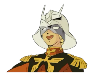 😆 Char Aznable Mobile Suit Gundam Аниме, Военные, Робот, Персонаж, Гандам telegram sticker