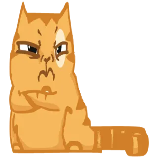 😠 cat, animal, cartoon, funny, meme, sarcastic telegram sticker