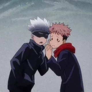 😩 Gojo Satoru Jujutsu Kaisen anime, characters, gojo, jujutsu kaisen, fan art telegram sticker
