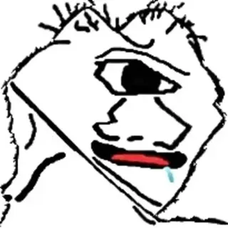 🌟 Meme, Dibujo, Divertido, Internet, Expresión telegram sticker