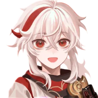 😄 Kaedehara Kazuha Genshin Impact Anime, Video game, Personagem, Genshin Impact, Kazuha telegram sticker