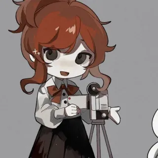 🧷 Anime, Desenho animado, Fofo, Garota, Câmera, Filme, Animação whatsapp sticker