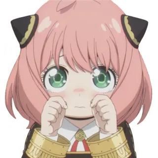😢 Anya Forger Spy x Family Anime, Gadis, Lucu, Spy x Family, Anya, Forger, Kawaii whatsapp sticker