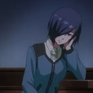 🪁 Touka Kirishima Tokyo Ghoul อนิเมะ, Tokyo Ghoul, โทวกะ คิริชิมะ, กูล, ผู้หญิง telegram sticker