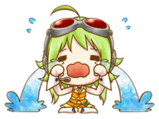 😭 anime, llorando, lágrimas, triste, kawaii, gafas whatsapp sticker