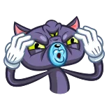 😳 kartun, kucing, ekspresi, berpikir, meme telegram sticker