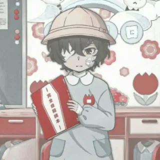 🔲 スレートボード Anime, Kind, Kindergarten, Illustration, Zeichnung telegram sticker