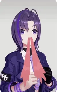 🥵 Anime girl, Vtuber, Postać, Kreskówka, Animacja telegram sticker