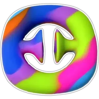 🎱 colorato, astratto, forme, design, adesivo whatsapp sticker