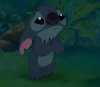 😢 Stitch Lilo & Stitch стич, лило и стич, дисней, мультяшный персонаж, инопланетянин telegram sticker