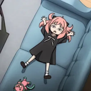 🎟 Anya Spy x Family Anime, Spy x Family, Anya, Dessin animé, Personnage, Drôle whatsapp sticker