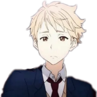 😕 アニメ, 少年, キャラクター, アート, ステッカー, 漫画 telegram sticker