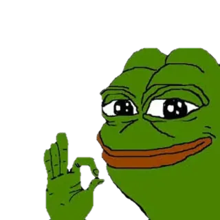 😐 Pepe the Frog pepe, sapo, meme, internet, personagem, gesto ok whatsapp sticker